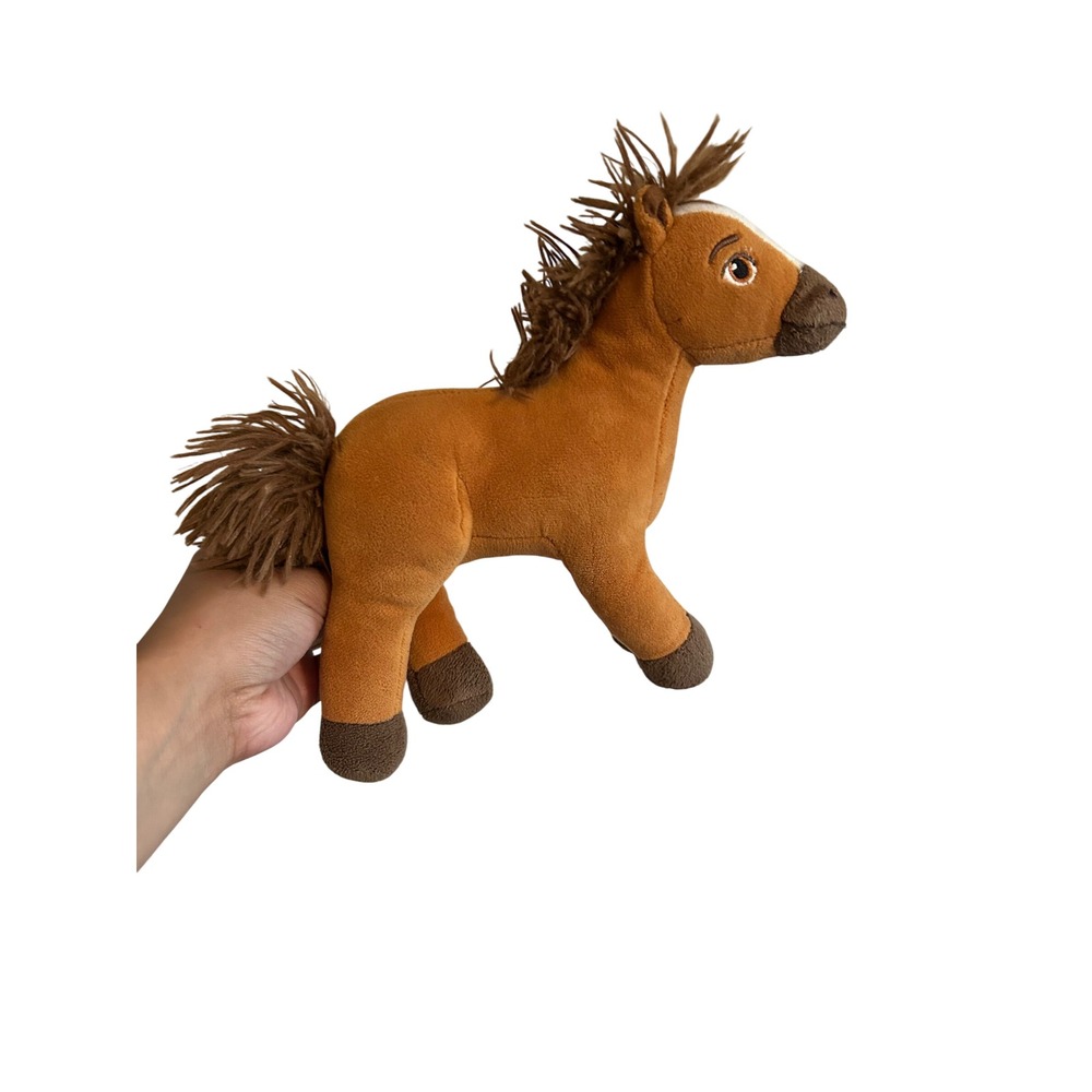 DreamWorks Spirit Untamed Plush Horse Stuffed Animal Brown Chestnut 8 Inch